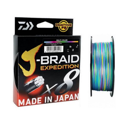 DAIWA J BRAID EXPEDITION X8 500M. MULTI COLOR